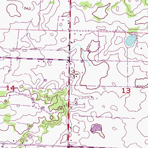Topographic Map of Athens City Cemetery, AL