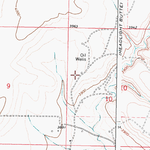 Topographic Map of 35N06W10BC__01 Well, MT