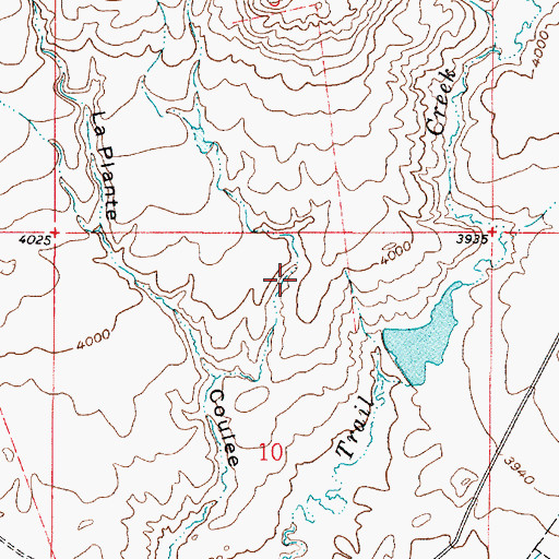 Topographic Map of 35N03E10ABBD01 Well, MT