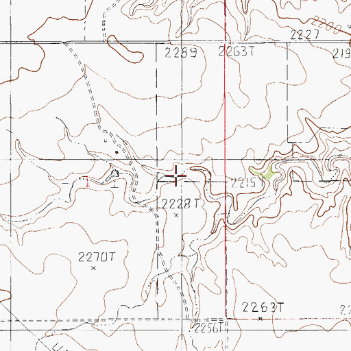 Topographic Map of 35N53E01AD__01 Well, MT