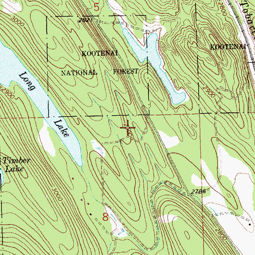 Topographic Map of 35N26W08ABAA01 Well, MT