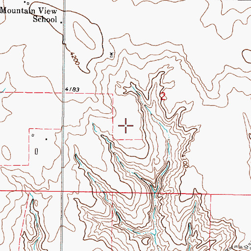 Topographic Map of 35N04W02CA__01 Well, MT