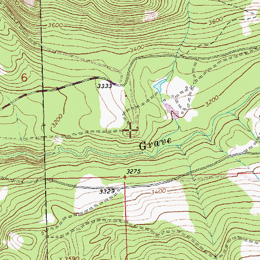 Topographic Map of 36N25W05CCBA01 Well, MT