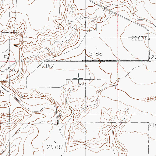 Topographic Map of 35N54E05ABDB01 Well, MT
