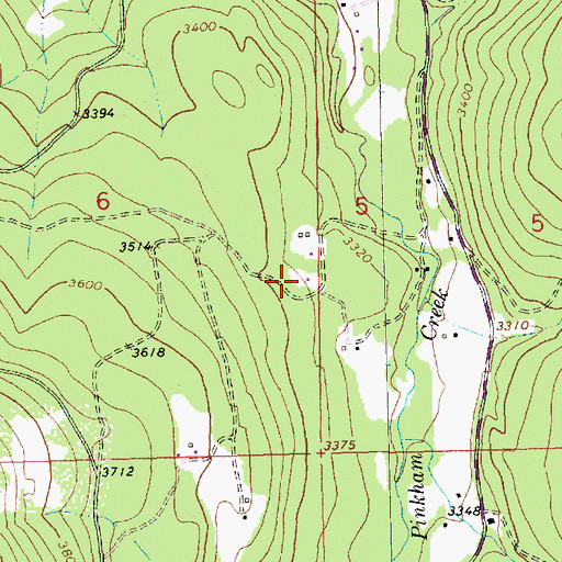 Topographic Map of 35N27W06DAAD01 Well, MT