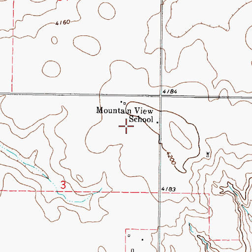Topographic Map of 35N04W03AA__01 Well, MT