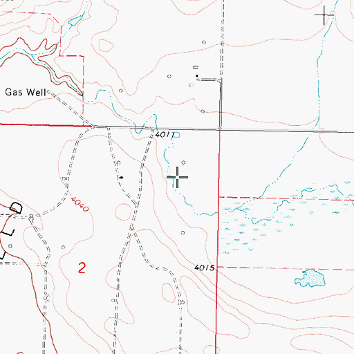 Topographic Map of 35N06W02AA__01 Well, MT