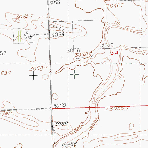 Topographic Map of 36N25E29AC__01 Well, MT