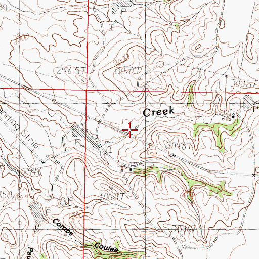 Topographic Map of 36N39E26BDB_01 Well, MT