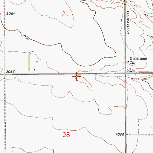 Topographic Map of 36N09E28ABAB01 Well, MT