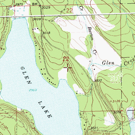 Topographic Map of 36N26W22DBBC01 Well, MT