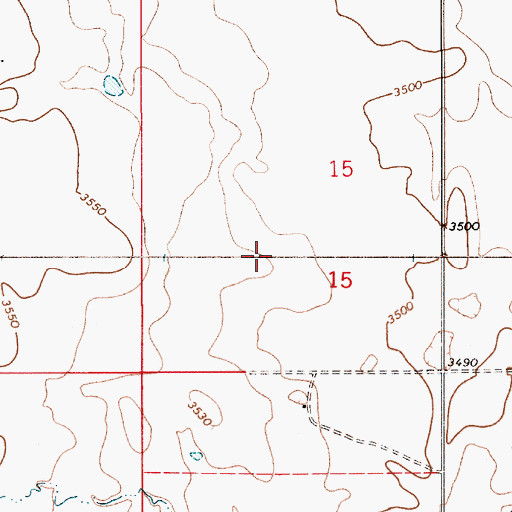 Topographic Map of 36N14E18ADAB01 Well, MT