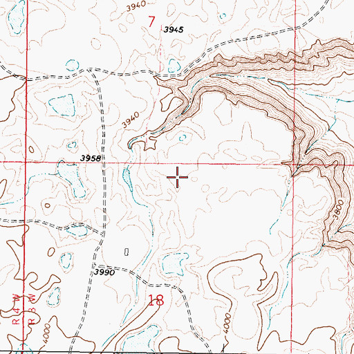 Topographic Map of 36N03W18AB__01 Well, MT