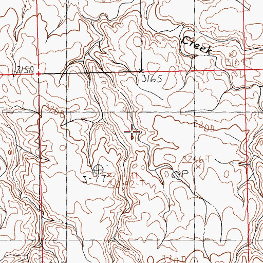 Topographic Map of 36N22E09BAC_01 Well, MT