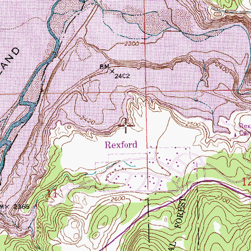 Topographic Map of 36N28W11AADB01 Well, MT