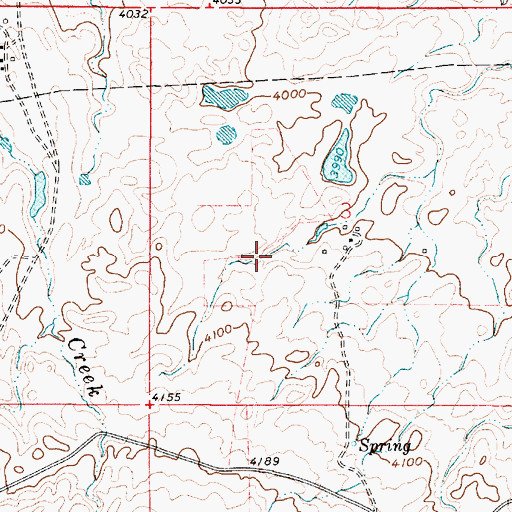 Topographic Map of 36N03E03CACB01 Spring, MT