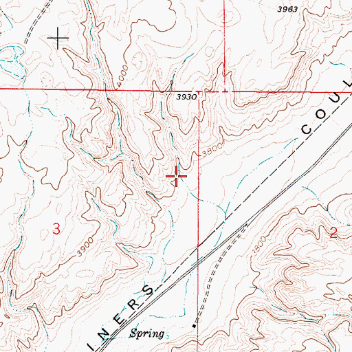 Topographic Map of 36N02E03ADAB01 Well, MT