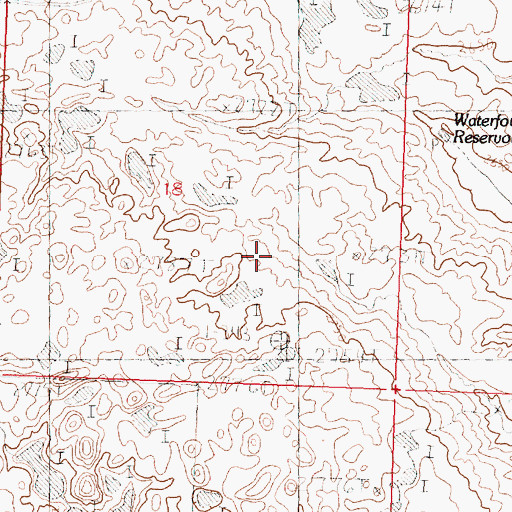 Topographic Map of 37N30E24CC__01 Well, MT