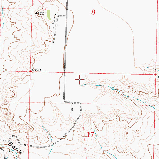 Topographic Map of 37N09W17BAA_01 Well, MT