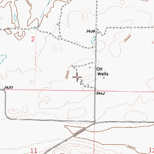 Topographic Map of 37N04W02DD__01 Well, MT