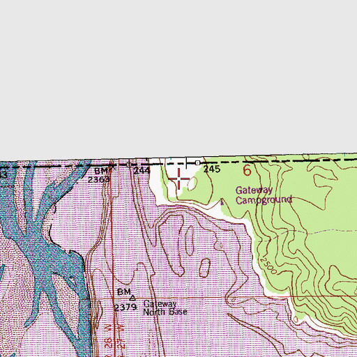 Topographic Map of 37N27W06CABA01 Well, MT
