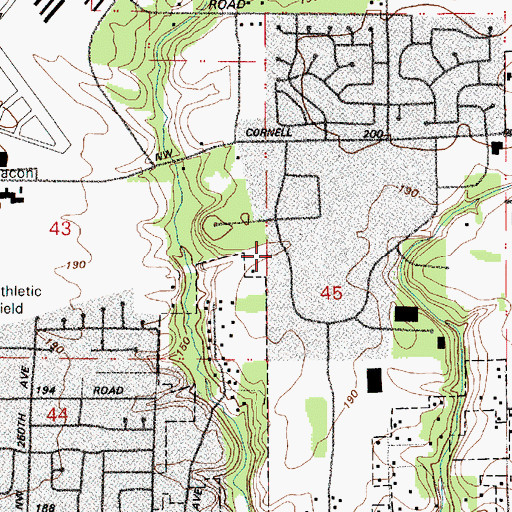 Topographic Map of Fearing (historical), OR