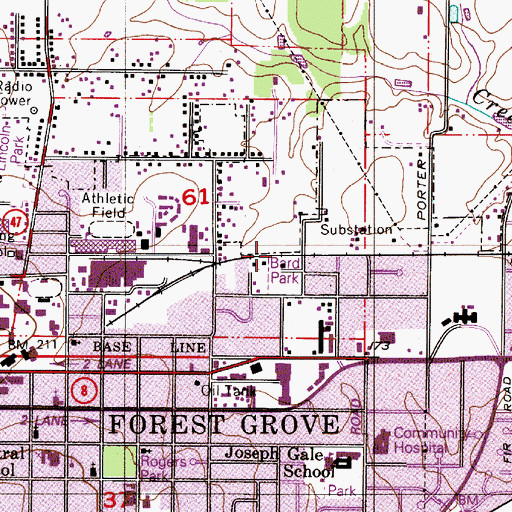 Topographic Map of Race Track (historical), OR