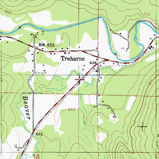 Topographic Map of McPherson (historical), OR