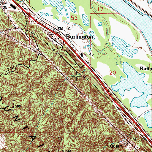 Topographic Map of Ban Spur (historical), OR