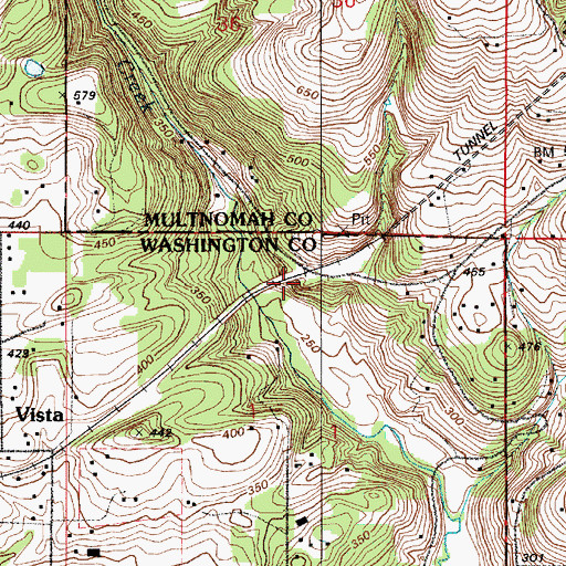 Topographic Map of Rockton (historical), OR