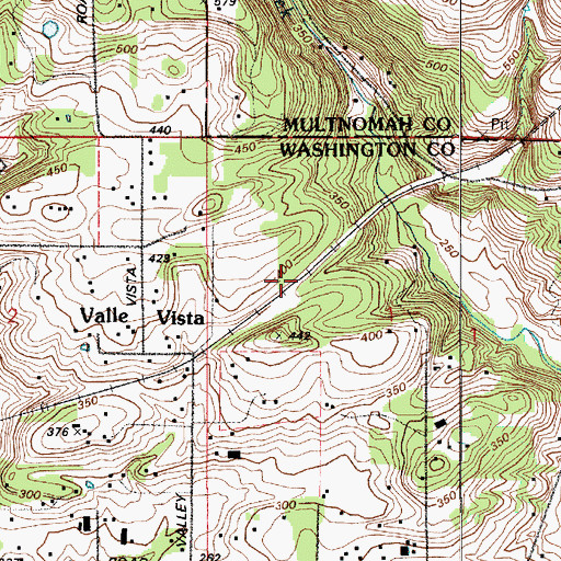 Topographic Map of Culliton (historical), OR