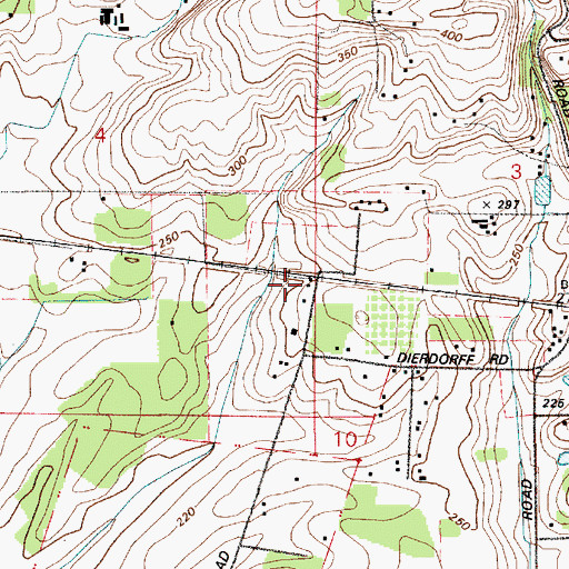 Topographic Map of Groveland (historical), OR