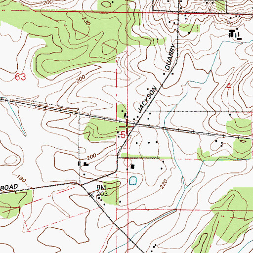 Topographic Map of Connell (historical), OR
