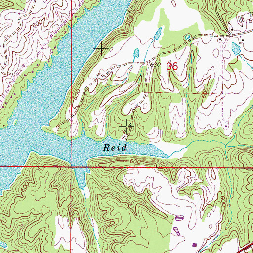 Topographic Map of Hames Camp, AL