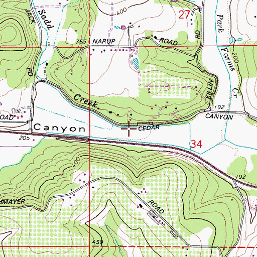 Topographic Map of Menke Spur (historical), OR
