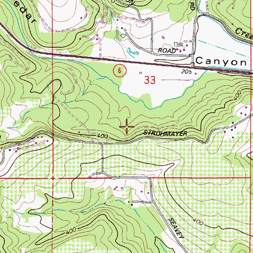 Topographic Map of Montague (historical), OR