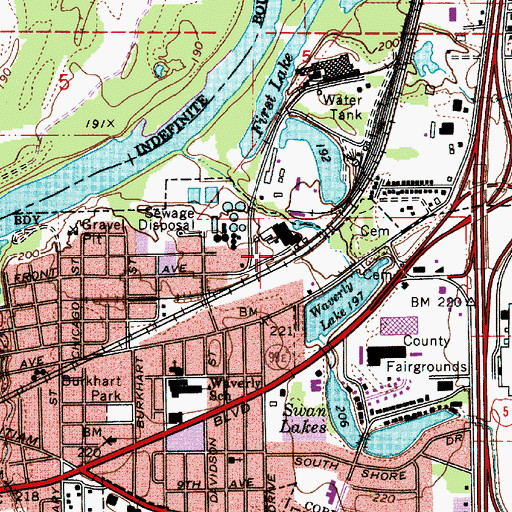 Topographic Map of Linnore (historical), OR
