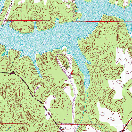Topographic Map of Misty Harbor, AL