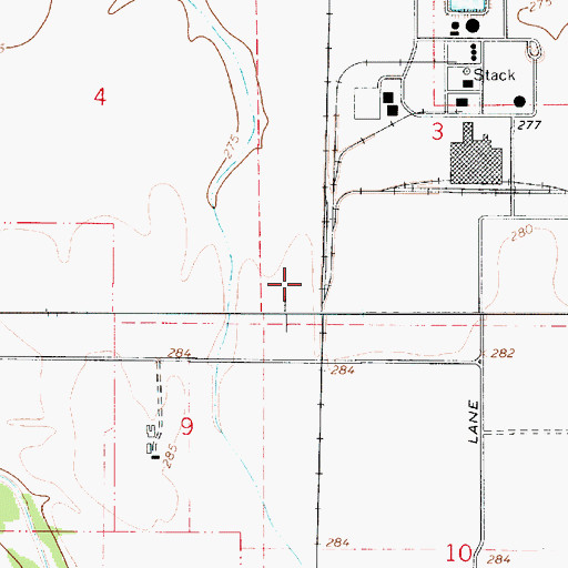 Topographic Map of American, OR