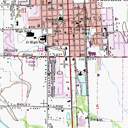 Topographic Map of Western Farmers Spur (historical), OR