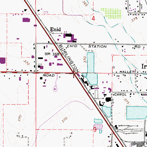 Topographic Map of Fox Valley Lumber Company (historical), OR