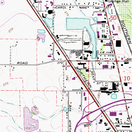 Topographic Map of Ross (historical), OR