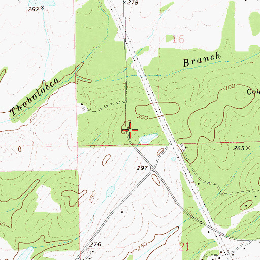 Topographic Map of Ambers Cemetery, AL