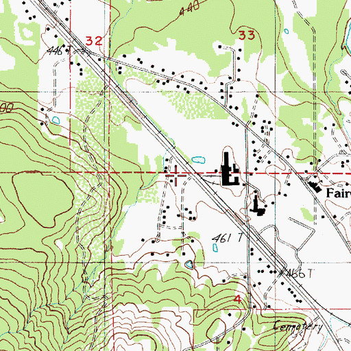 Topographic Map of Bauman Lumber Company, OR