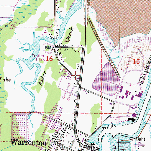 Topographic Map of Stock Yard Spur (historical), OR