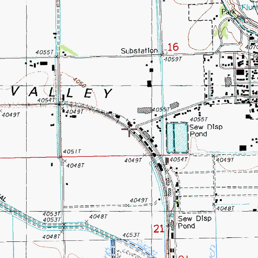 Topographic Map of Malin Station, OR