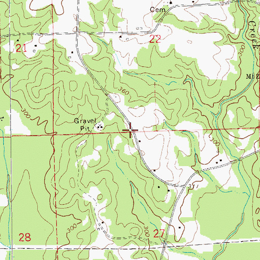 Topographic Map of Apostolic Faith Mission Church, AL