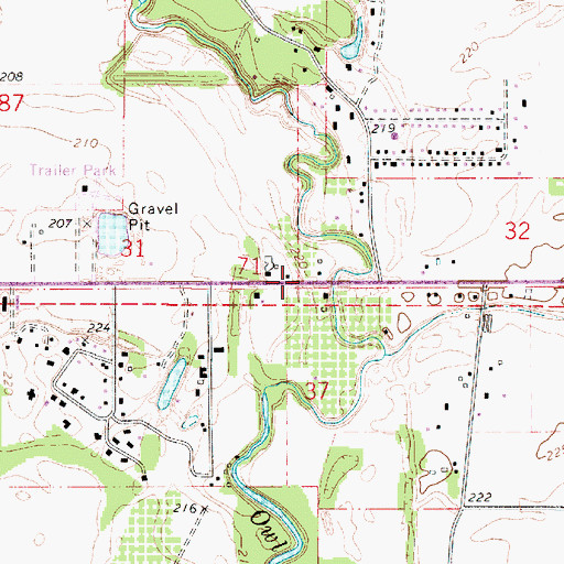 Topographic Map of Colorado Lake (historical), OR