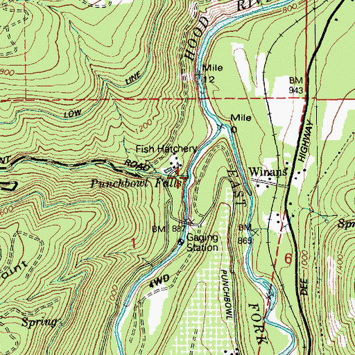 Topographic Map of Dead Point Creek, OR