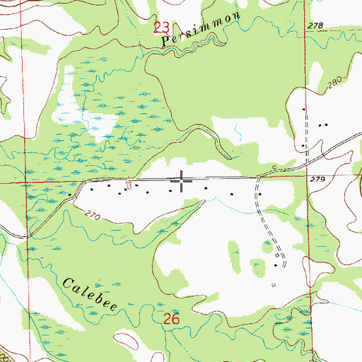 Topographic Map of Liberty Hill Church, AL